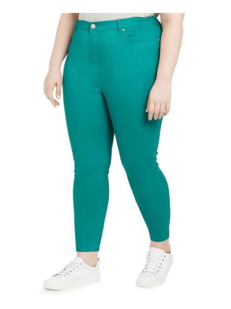 Celebrity Pink Womens Plus Ankle Solid Skinny Jeans 