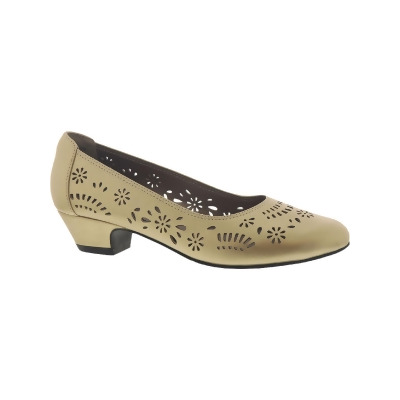 Array Womens Dahlia Faux Leather Perforated Dress Pumps 