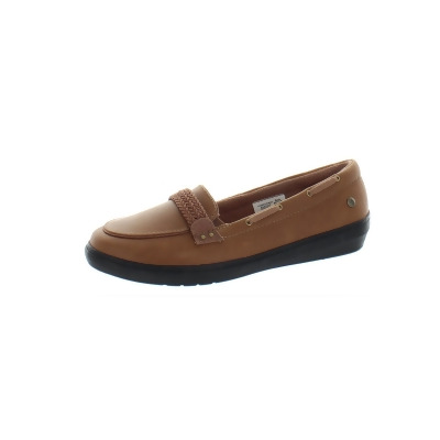 Grasshoppers Womens Windsor Leather Slip On Boat Shoes 