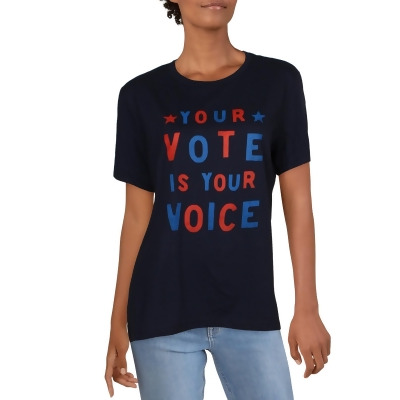 Girl Dangerous Womens Your Vote Is Your Voice Graphic Short Sleeve T-Shirt 