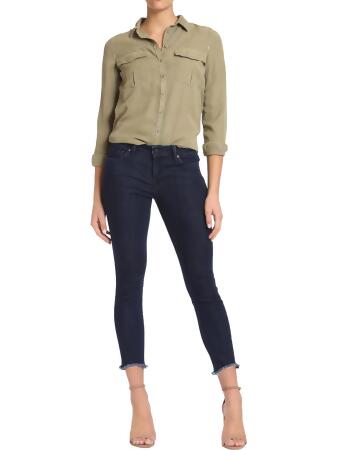 Mavi Womens Adriana Mid-Rise Ankle Skinny Jeans 