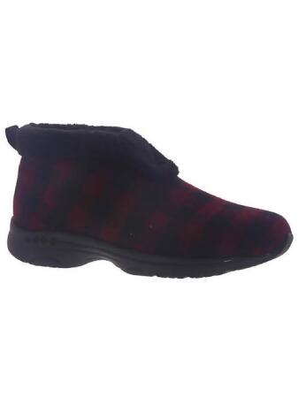 Easy Spirit Womens Treepose 2 Faux Fur Lined Bootie Slippers 