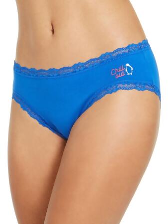 Jenni Womens Lace Trim Lingerie Hipster Panty 