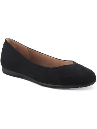 Style & Co. Womens Lydiaa Faux Suede Almond Toe Ballet Flats 