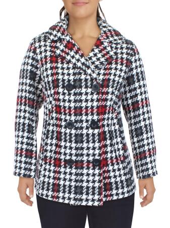 Houndstooth hotsell peacoat women's