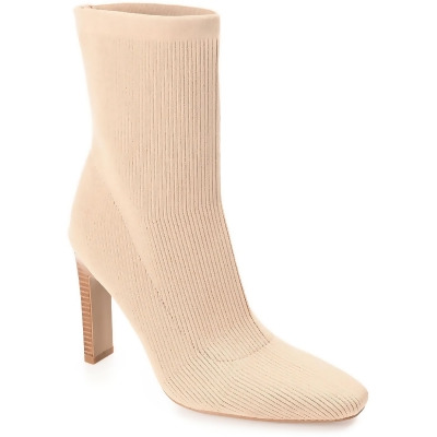 Journee Collection Womens Elissa Stacked Heel Pull on Ankle Boots 