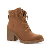 Sun + Stone Womens Romina Knit Ankle Combat & Lace-up Boots