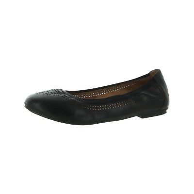 Vionic Womens Whisper Leather Perforated Ballet Flats 