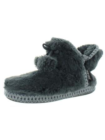 Muk Luks Womens Faux Fur Tassel Mukluk Slippers 