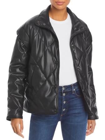 Apparis Womens Liliane Faux Leather Heavy Leather Jacket 