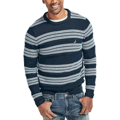 Nautica Mens Knit Cotton Crewneck Sweater 