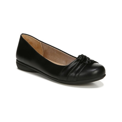 LifeStride Womens Anika Faux Leather Knot Front Ballet Flats 