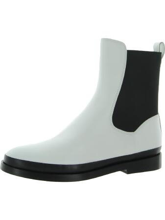 Vince Womens Cecyl Mixed Media Pull On Chelsea Boots