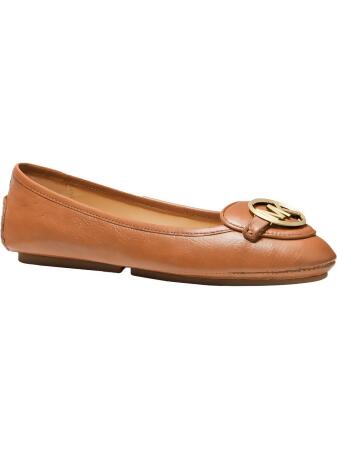 MICHAEL Michael Kors Womens Lillie Moc Leather Signature Moccasins 
