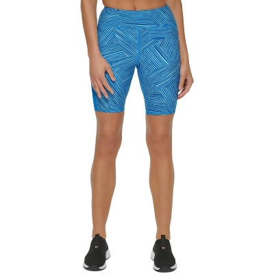 Tommy Hilfiger Sport Womens Shadow Stripe Above-Knee Legging Shorts 