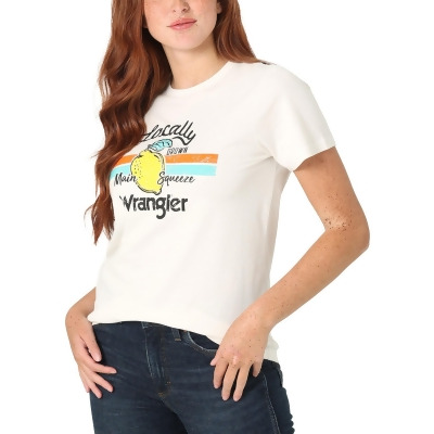 Wrangler Womens Crewneck Knit Graphic T-Shirt 