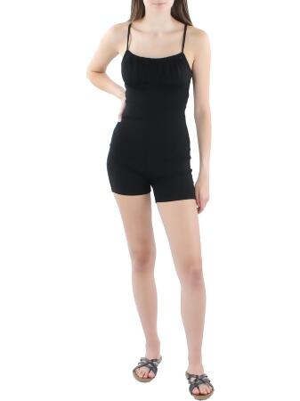 Le Lis Womens Knit Ruched Romper 