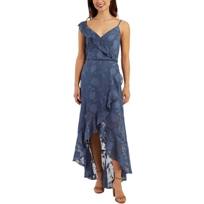 BCX Womens Asymmetric Long Cocktail and Party Dress 