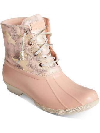 Ivory Sperry Womens Syren Gulf Metallic Animal Duck Boot 57 OFF