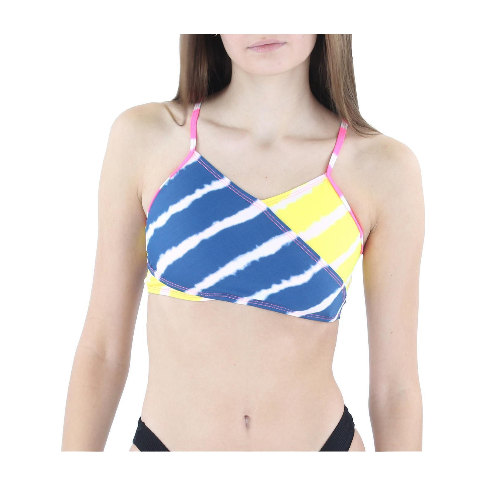 Kensie Girl Girls Printed Cutout Bikini Swim Top