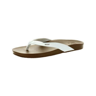 Reef Womens Cushion Court Faux Leather Flip-Flops 