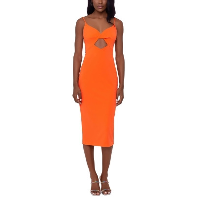 Xscape Womens Cutout Long Cocktail and Party Dress 