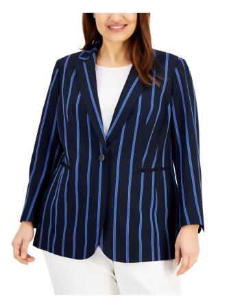 Anne klein one button blazer discount
