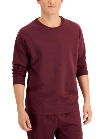 Alfani Mens Heathered Ribbed Trim Sleep Shirt 