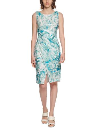 Calvin klein top blue sequin dress
