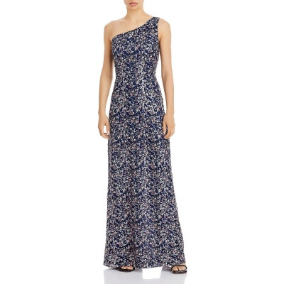 Ramy Brook Womens Olivia Floral Sequined Evening Dress 