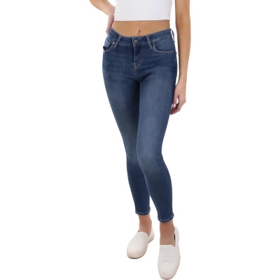 DSTLD Womens High Rise Medium Wash Skinny Jeans 