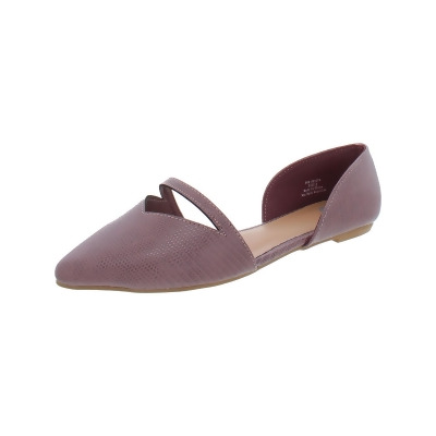 Journee Collection Womens Faux Leather Slip On D'Orsay 