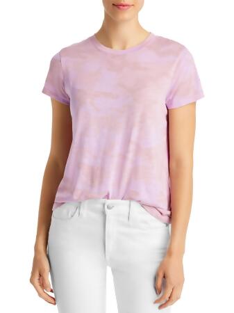 Sanctuary Womens Camo Print Crewneck T-Shirt 