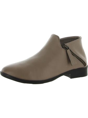 Bueno Womens Tilly Leather Embossed Booties