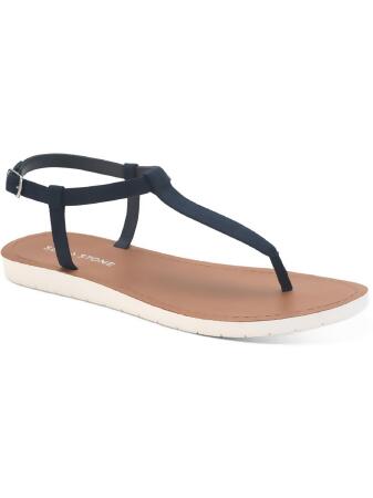 Sun + Stone Womens Kristi Buckle Summer Thong Sandals 