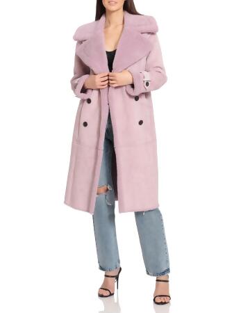 Avec les filles sales suede trench coat