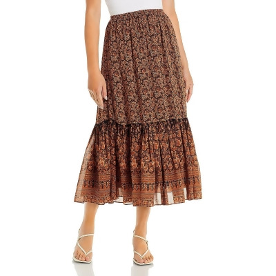 Kobi Halperin Womens Charlie Tiered Long Maxi Skirt 