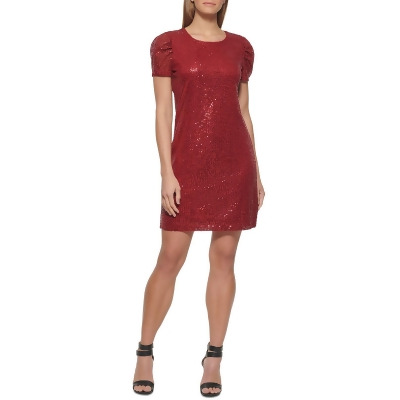 DKNY Womens Sequined Mini Cocktail and Party Dress 