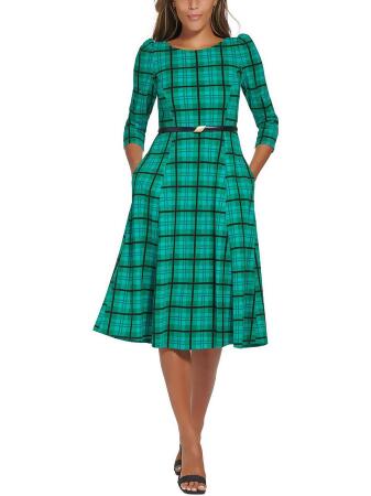 Checkered work dress store