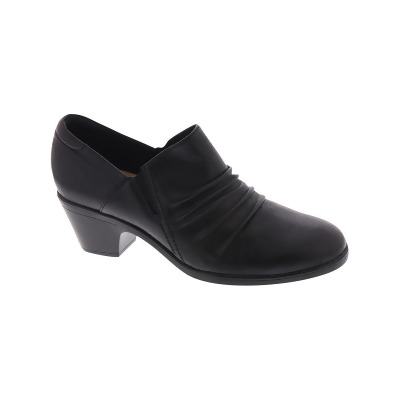 Clarks Womens Emily Cove Leather Slip On Clogs 