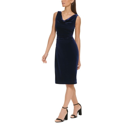 Kensie Womens Velvet Knee Cocktail and Party Dress 