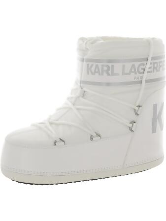Karl Lagerfeld Paris | Women's Pavan Boot | Bright White | Size 8