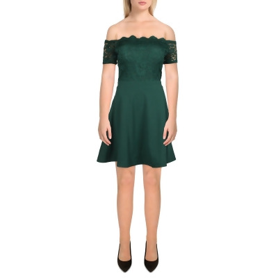 City Studio Womens Lace Mini Cocktail and Party Dress 