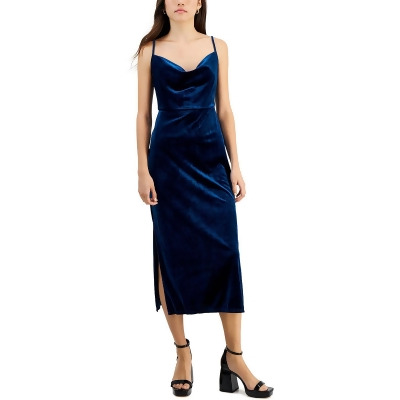 Taylor Womens Petites Velvet Long Cocktail and Party Dress 