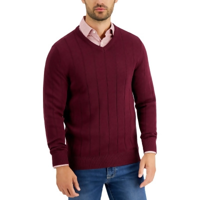Club Room Mens Cable Knit Crewneck Sweater 