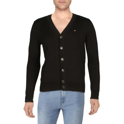 Tommy Hilfiger Mens Cotton Button-Front Cardigan Sweater 