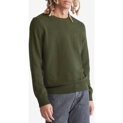 Calvin Klein Mens Marled Wool Blend Crewneck Sweater 
