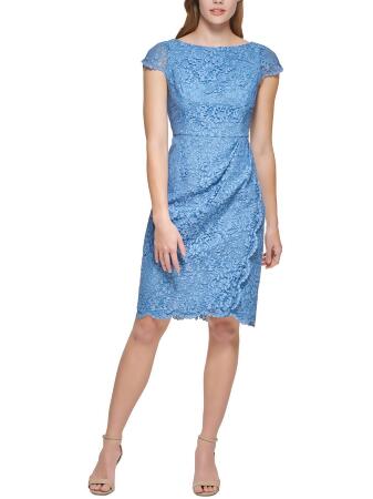 Vince camuto off the top shoulder lace sheath dress