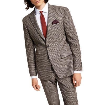 Bar III Mens Checkered Skinny Fit Suit Jacket 