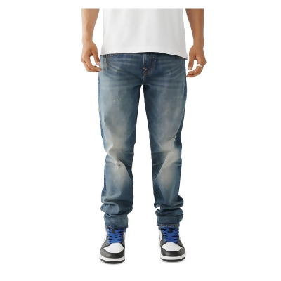 True Religion Mens Relaxed Ripped Skinny Jeans 
